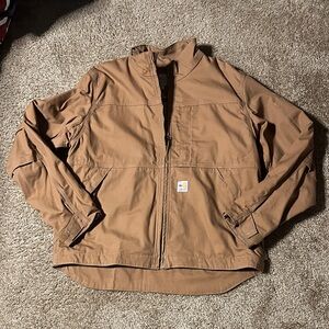 Carhartt FR Full Swing Jacket Mens Large Brown Work Coat Flame Resistant